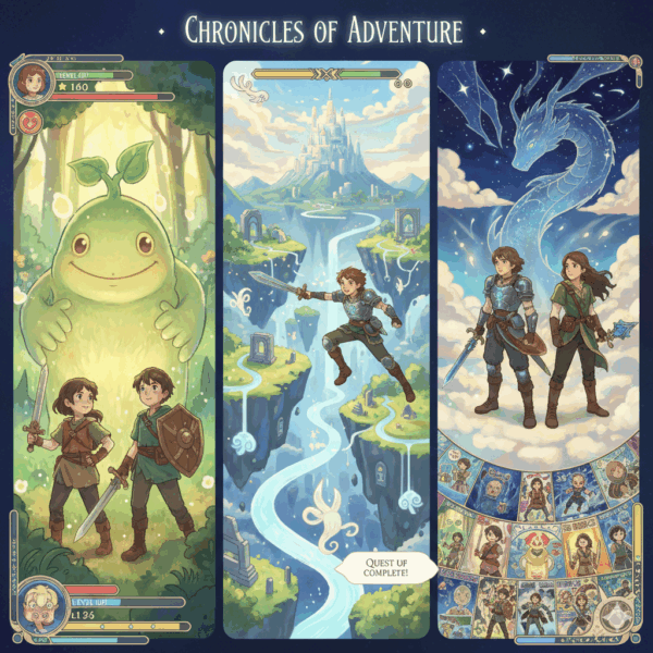 Hypnose enfant. Le héros qui gagne de la Force à chaque niveau.