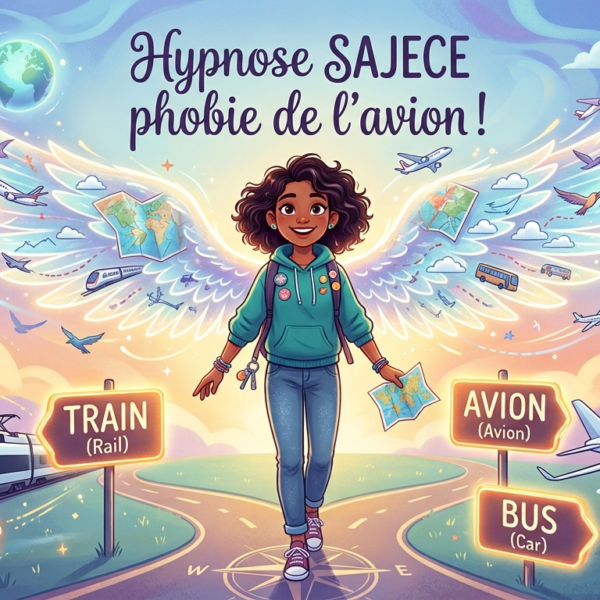 Hypnose jeune adulte. Je dépasse ma phobie de l'avion