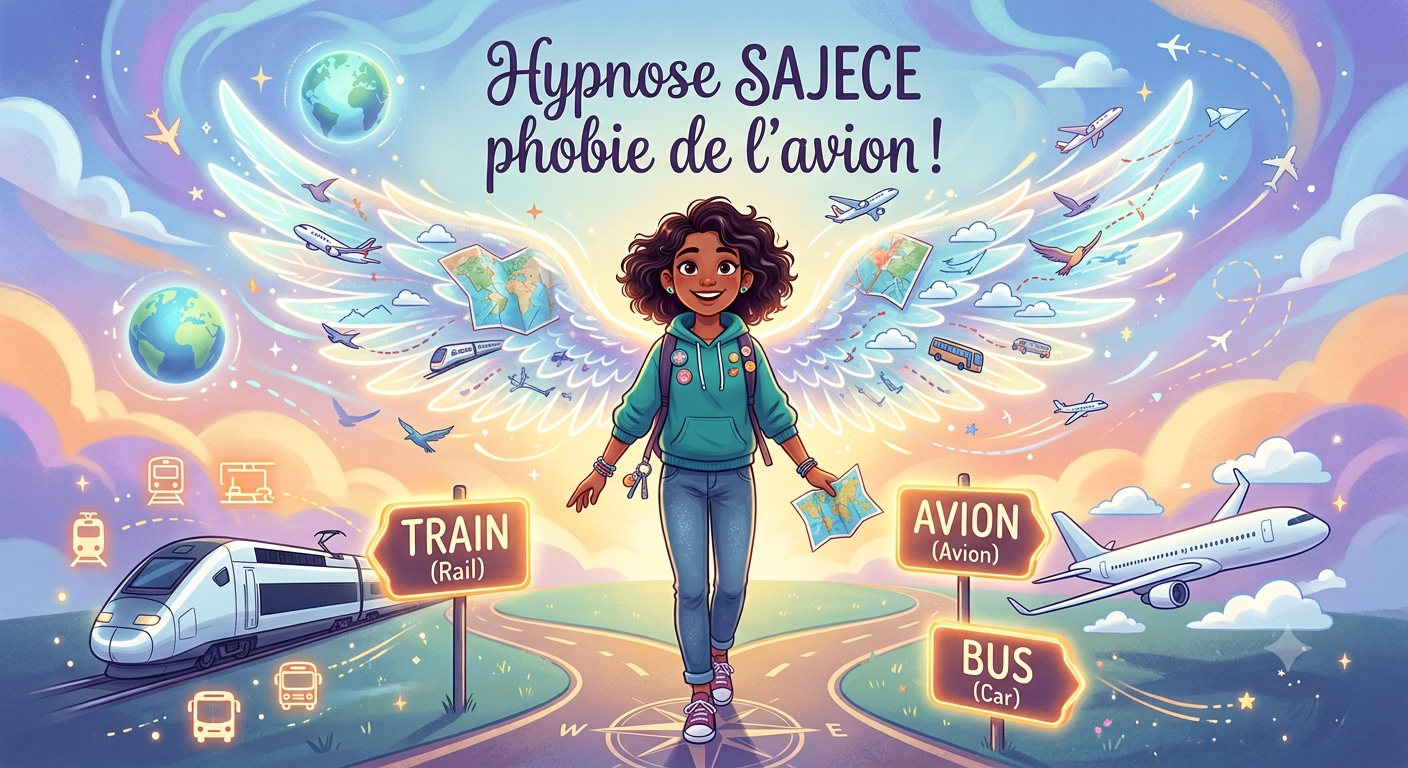 Hypnose jeune adulte. Je dépasse ma phobie de l'avion